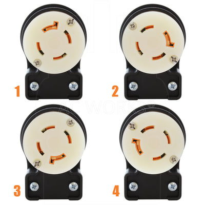 4 angle positions for connector