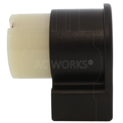 AC WORKS® [ASEL2220R] NEMA L22-20R 20A 3-Phase Y 277/480V Elbow 5-Prong Locking Female Connector with UL, C-UL Approval