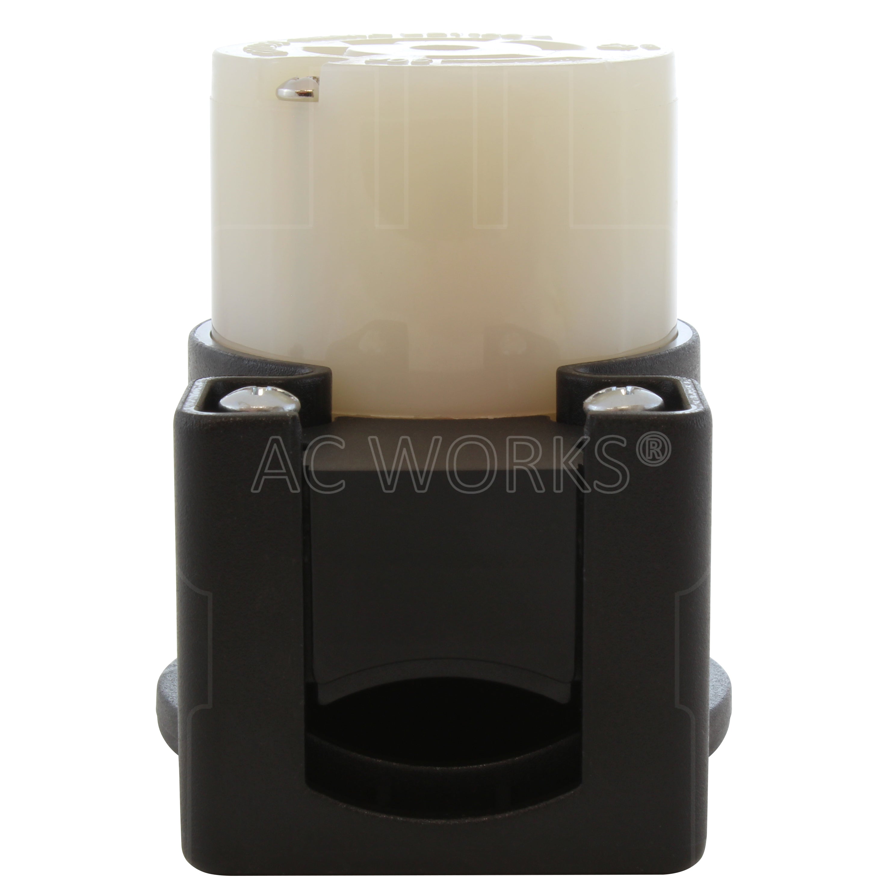 AC WORKS® [ASEL2220R] NEMA L22-20R 20A 3-Phase Y 277/480V Elbow 5-Prong Locking Female Connector with UL, C-UL Approval