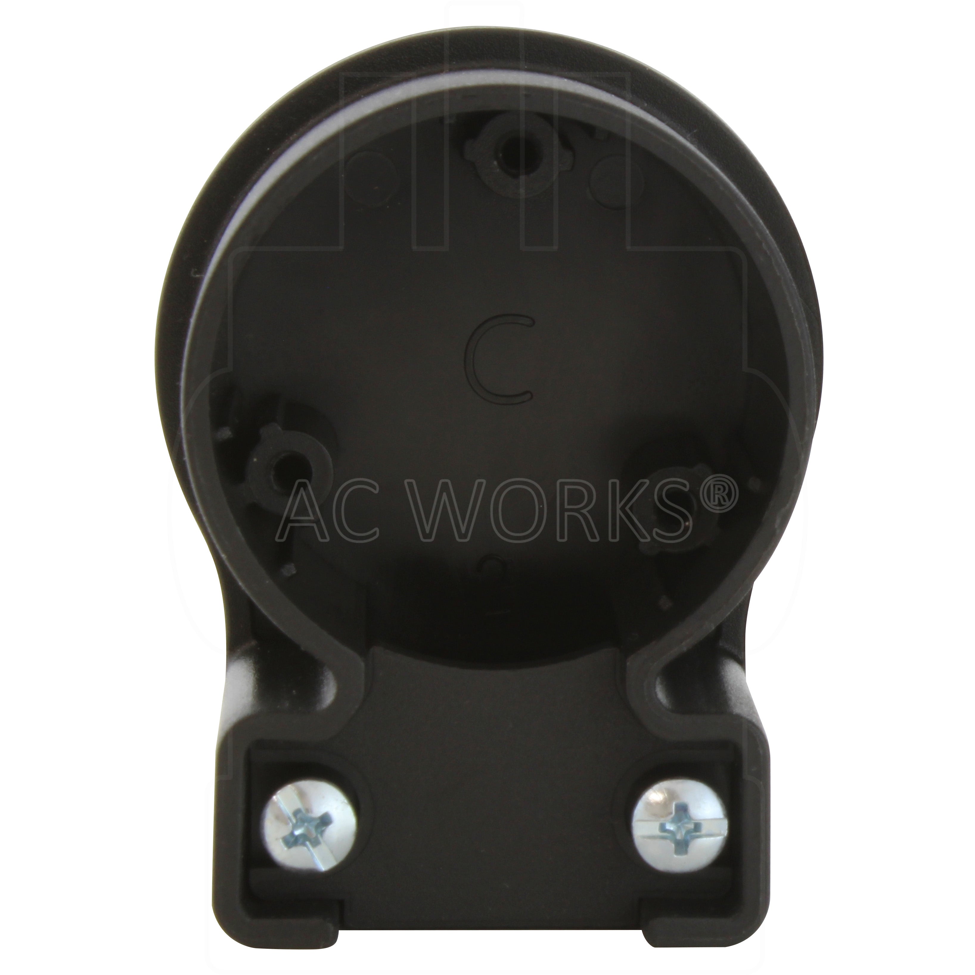 AC WORKS® [ASEL620R] NEMA L6-20R 20A 250V 3-Prong Elbow Locking Female Connector With UL, C-UL Approval
