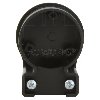 AC WORKS® [ASEL620R] NEMA L6-20R 20A 250V 3-Prong Elbow Locking Female Connector With UL, C-UL Approval