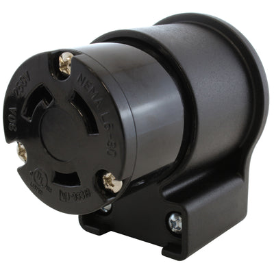 NEMA L6-30R female locking elbow wiring connector