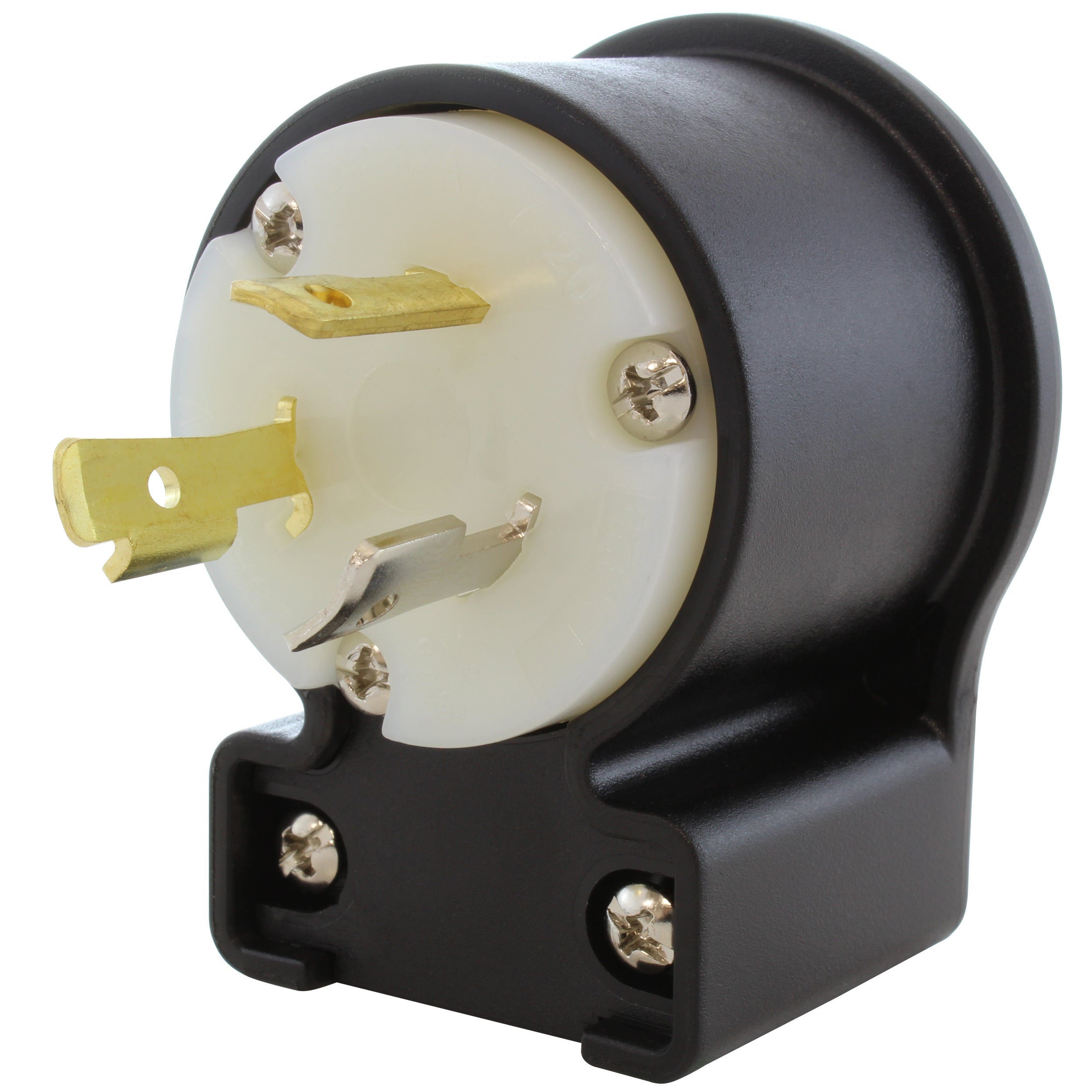 NEMA L7-20P male locking elbow wiring plug