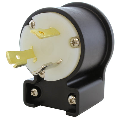 NEMA L7-30P male locking elbow wiring plug