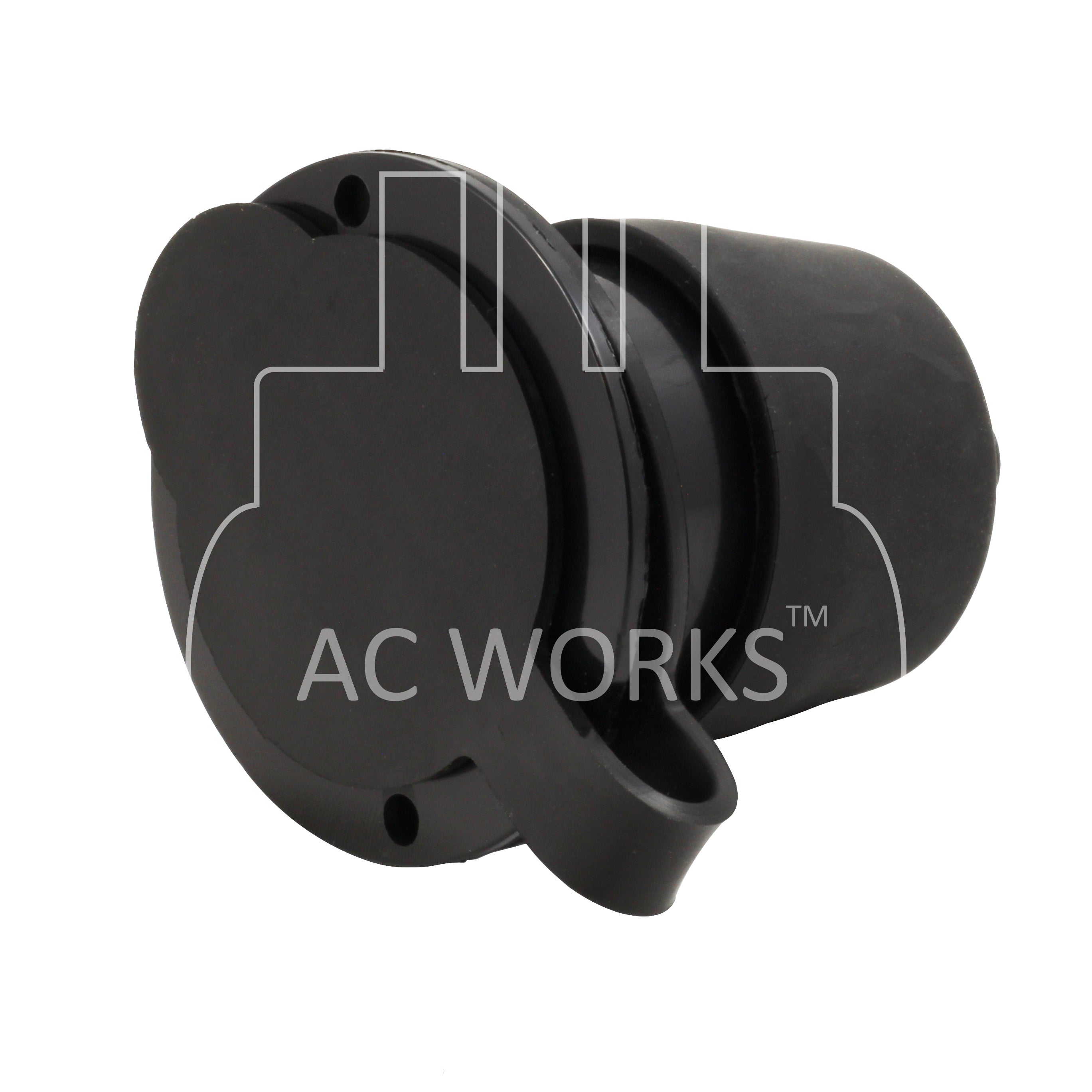 AC WORKS® [ASOU520R-WC-NO LOGO] 15/20A 125V Household Flanged Outlet with Covers UL and C-UL Listed
