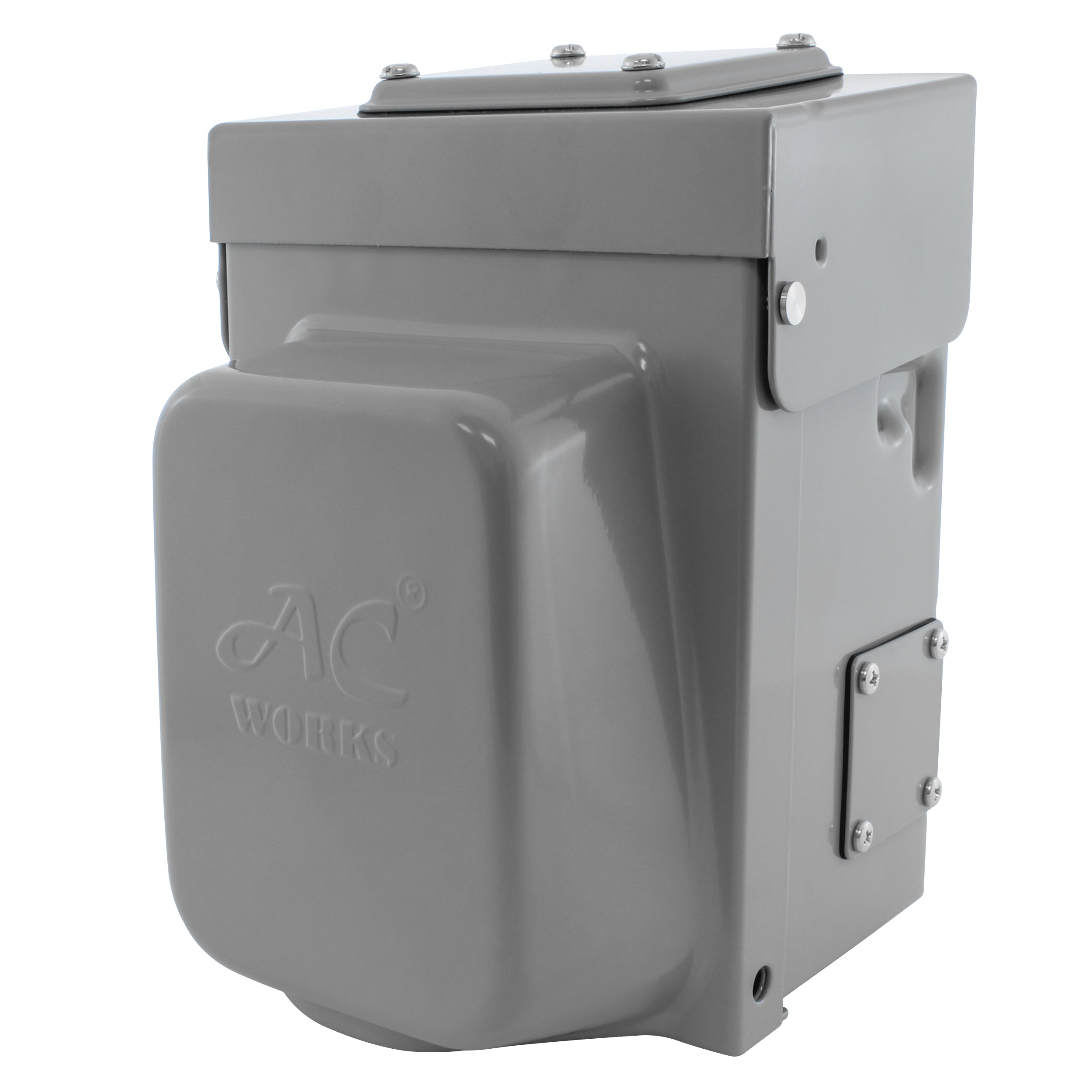 AC WORKS® [ASINSS2PBX] 50A Locking 4-Wire CS6375/ SS2-50 Heavy-Duty Transfer Switch Inlet Box