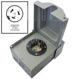 CS6375 metal inlet box for 50A 125/250V usage