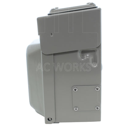 AC WORKS® [ASL1420PBX] 20A Locking 4-Prong L14-20 Heavy-Duty Generator Transfer Switch Inlet Box