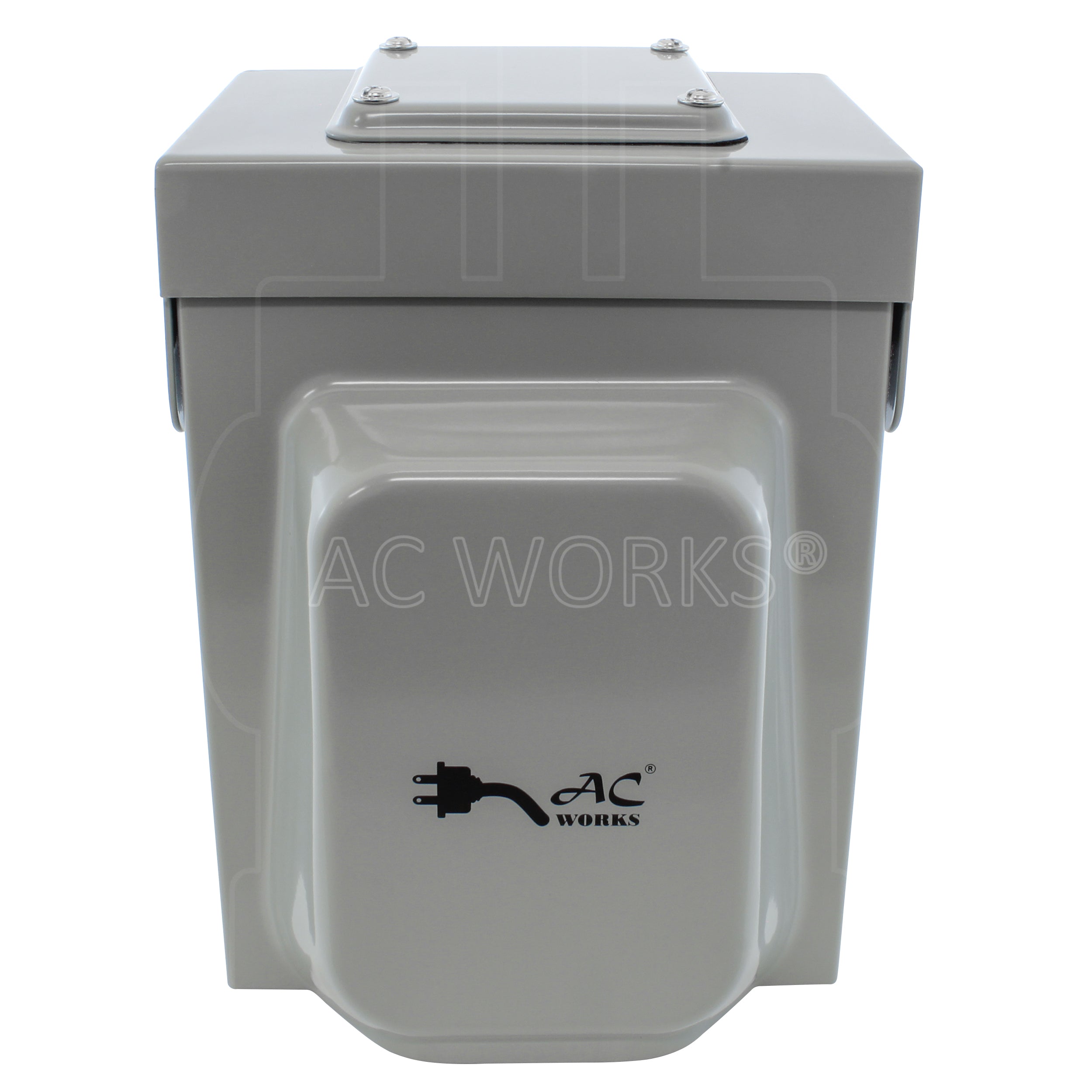 AC WORKS® [ASL1430PBX] 30A Locking 4-Prong L14-30 Heavy-Duty Generator Transfer Switch Inlet Box