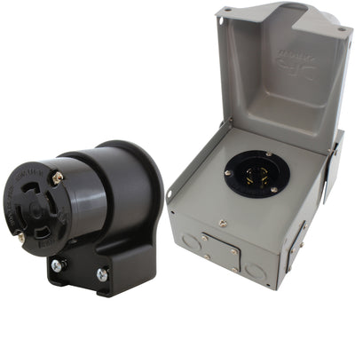 inlet box with matching elbow connector