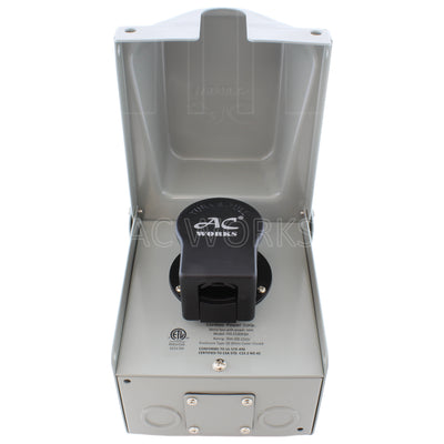application of inlet box with matching connector together