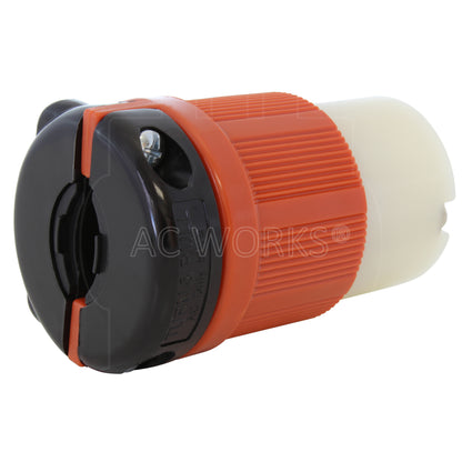 AC WORKS® [ASL1730R] NEMA L17-30P 3-Phase 30A 600V 4-Prong Locking connector with UL, C-UL Approval