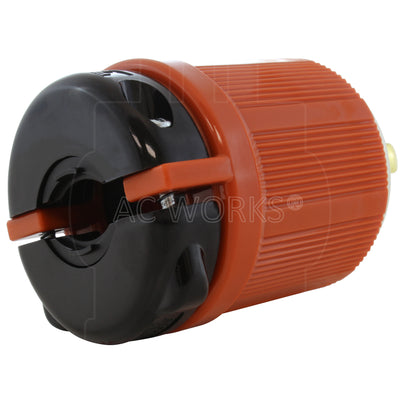 AC WORKS® [ASL2220P] NEMA L22-20P 20A 3-Phase Y 277/480V 5-Prong Locking Male Plug with UL, C-UL Approval