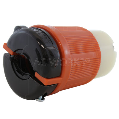 AC WORKS® [ASL2220R] NEMA L22-20R 20A 3-Phase Y 277/480V 5-Prong Locking Female Connector with UL, C-UL Approval