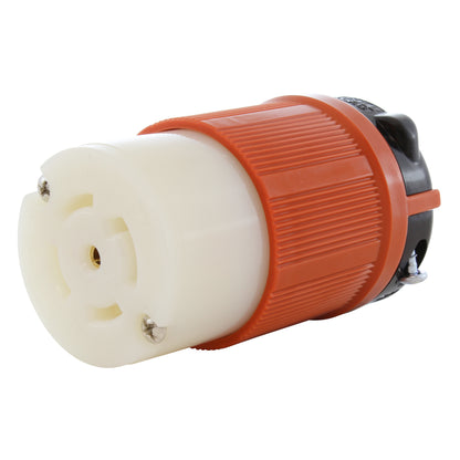 AC WORKS® [ASL2230R] NEMA L22-30R 30A 3-Phase Y 277/480V 5-Prong Locking Female Connector with UL, C-UL Approval