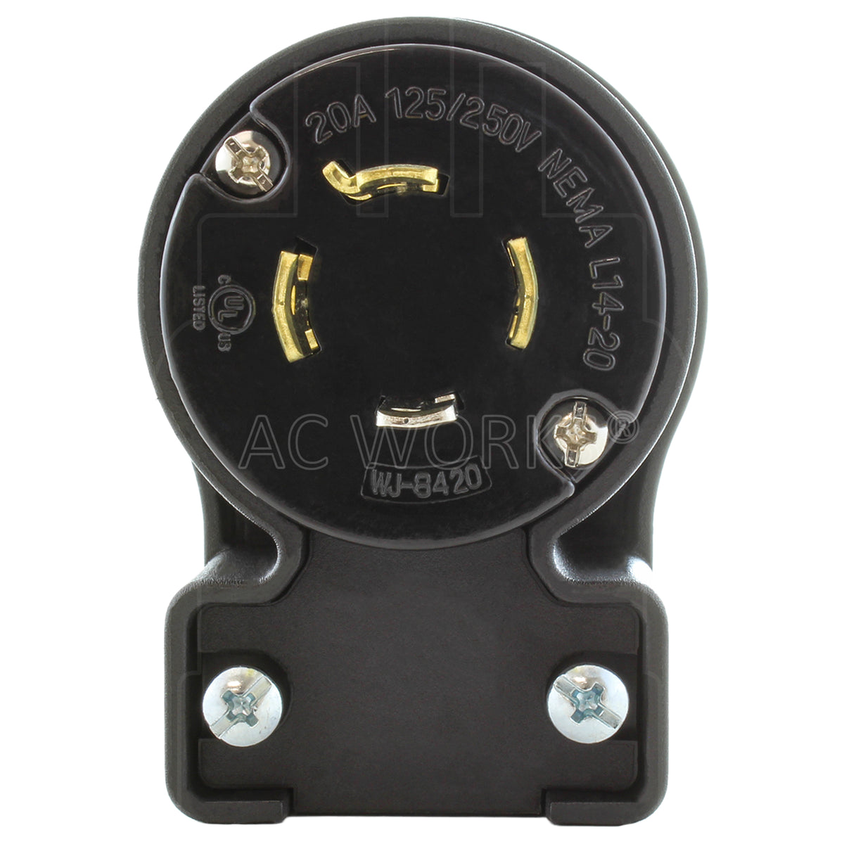 elbow locking male plug