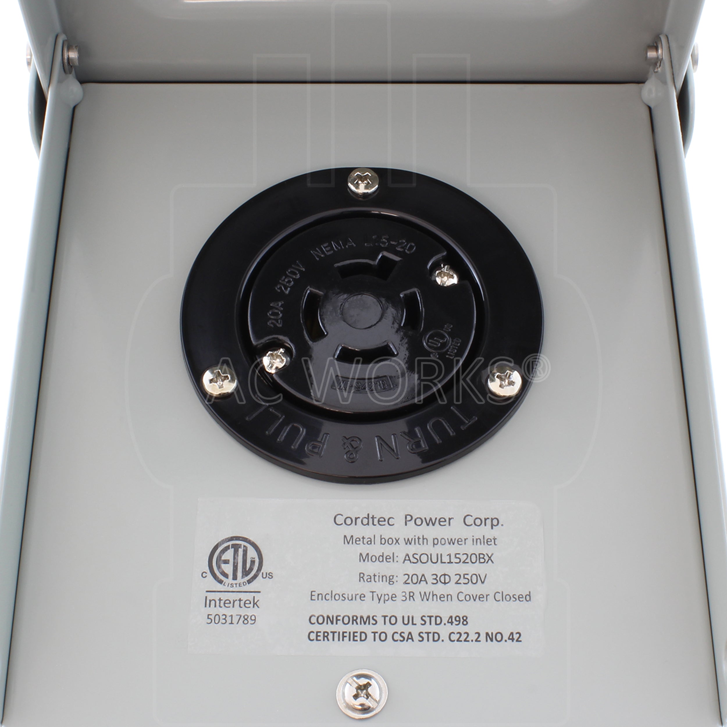 female locking outlet box