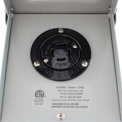 female locking outlet box