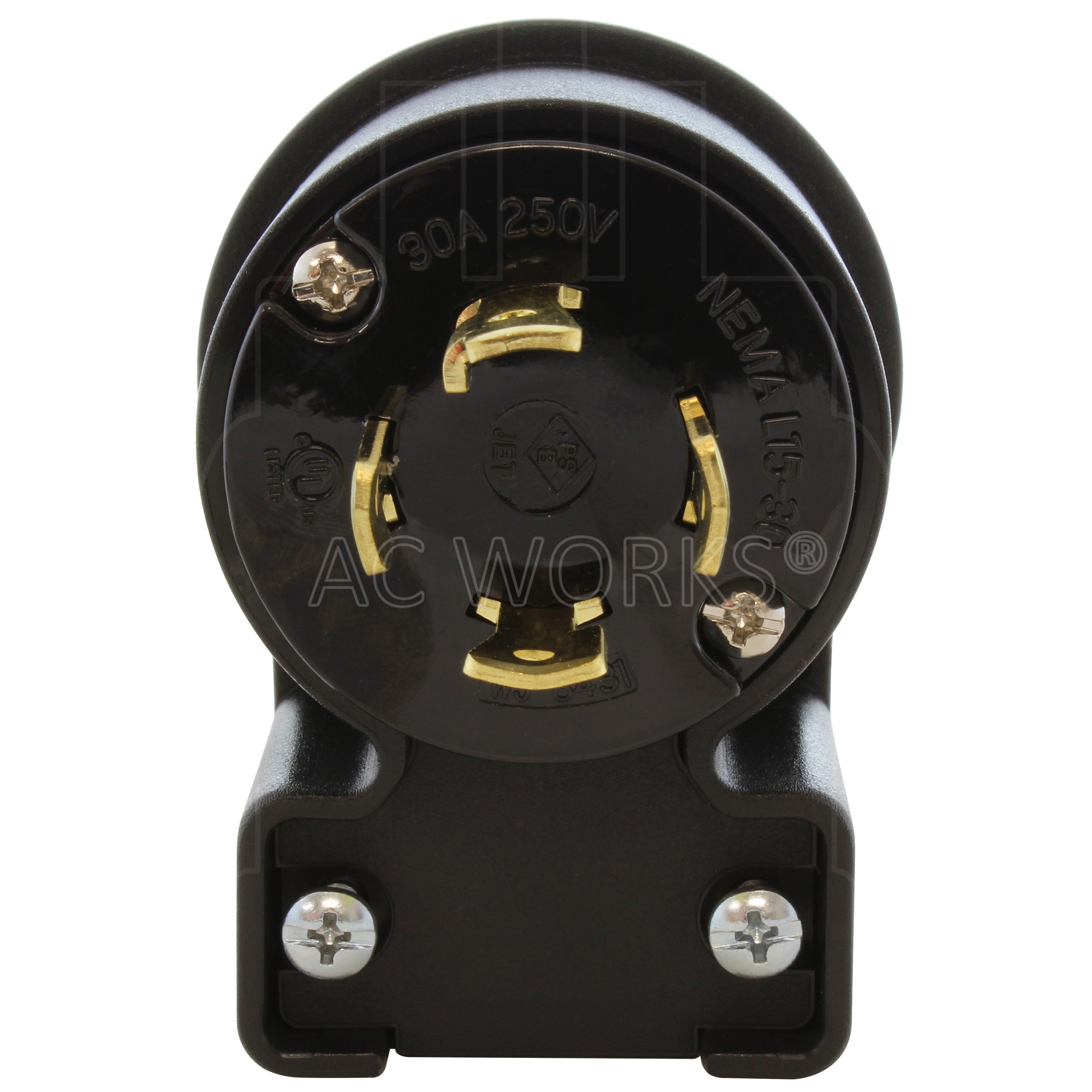elbow locking male plug