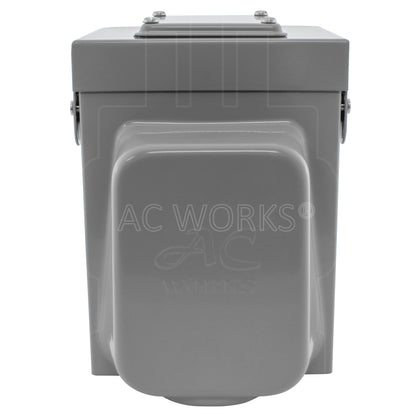 AC WORKS® [ASOUL520BX] L5-20 20A 125V 3-Prong Locking Heavy-Duty Outlet Box