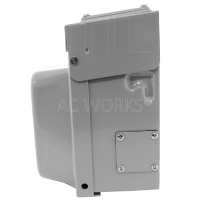 AC WORKS® [ASOUL520BX] L5-20 20A 125V 3-Prong Locking Heavy-Duty Outlet Box