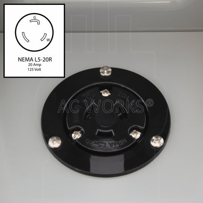 NEMA L5-20 20A 125V 3-prong locking outlet