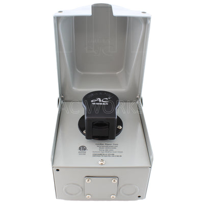 outlet box with elbow connector together application