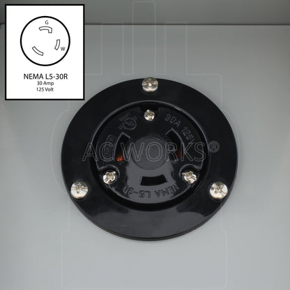NEMA L5-30 30A 125V 3-prong locking outlet