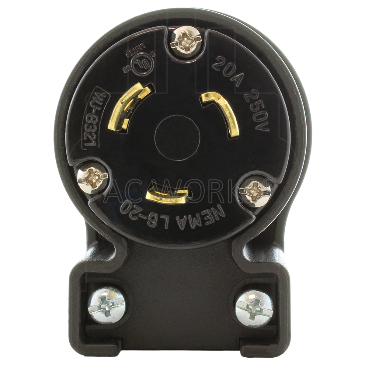 locking elbow male plug