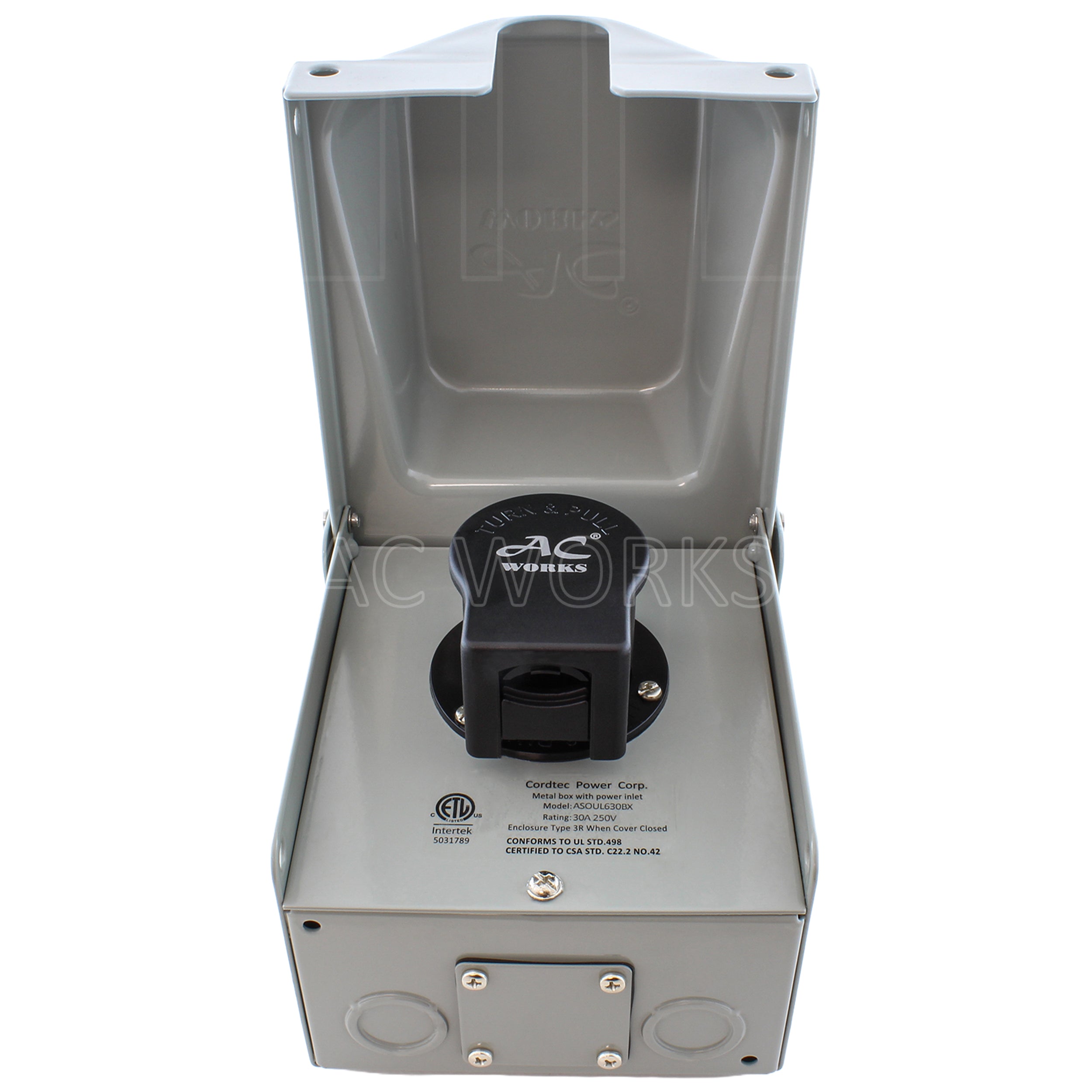 outlet box and elbow plug together application