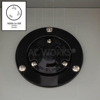 NEMA L6-30 30A 250V 3-prong locking outlet