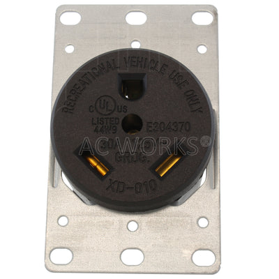 AC WORKS® [ASOUTT30R] 30A 125V TT-30R Outlet cULus Listed