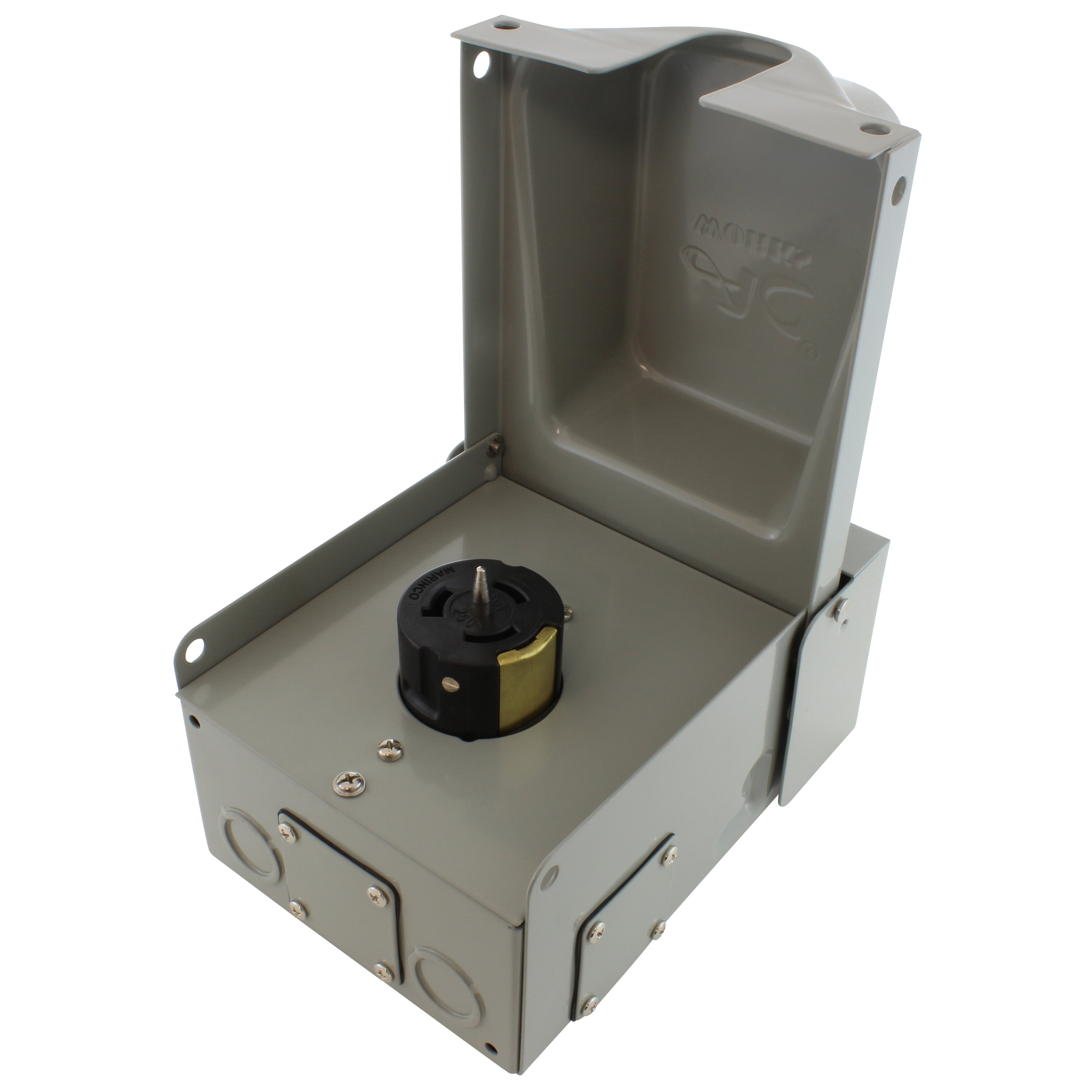 AC WORKS® [CS8269BX] CS8269 50A 250V 3-Prong Locking Heavy-Duty Outlet Box