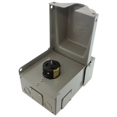 AC WORKS® [CS8269BX] CS8269 50A 250V 3-Prong Locking Heavy-Duty Outlet Box