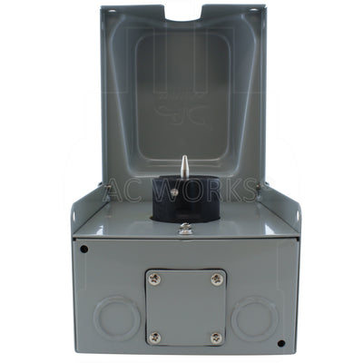 AC WORKS® [CS8369BX] CS8369 50A 3-Phase 250V 4-Prong Locking Heavy-Duty Outlet Box