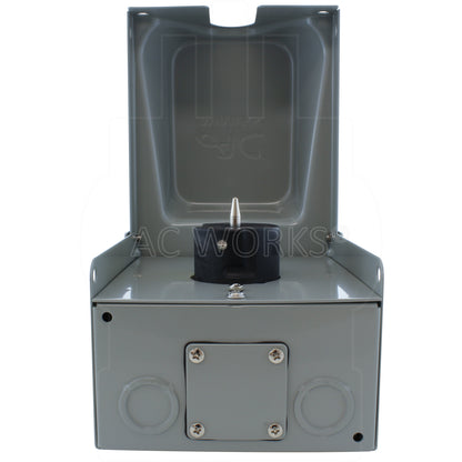 AC WORKS® [CS8369BX] CS8369 50A 3-Phase 250V 4-Prong Locking Heavy-Duty Outlet Box