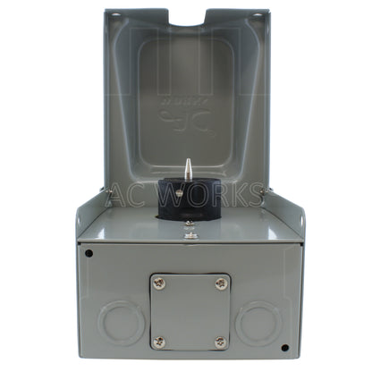 AC WORKS® [CS8369BX] CS8369 50A 3-Phase 250V 4-Prong Locking Heavy-Duty Outlet Box