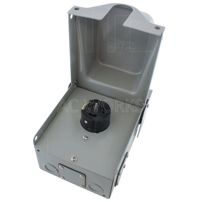 AC WORKS® [CS8369BX] CS8369 50A 3-Phase 250V 4-Prong Locking Heavy-Duty Outlet Box