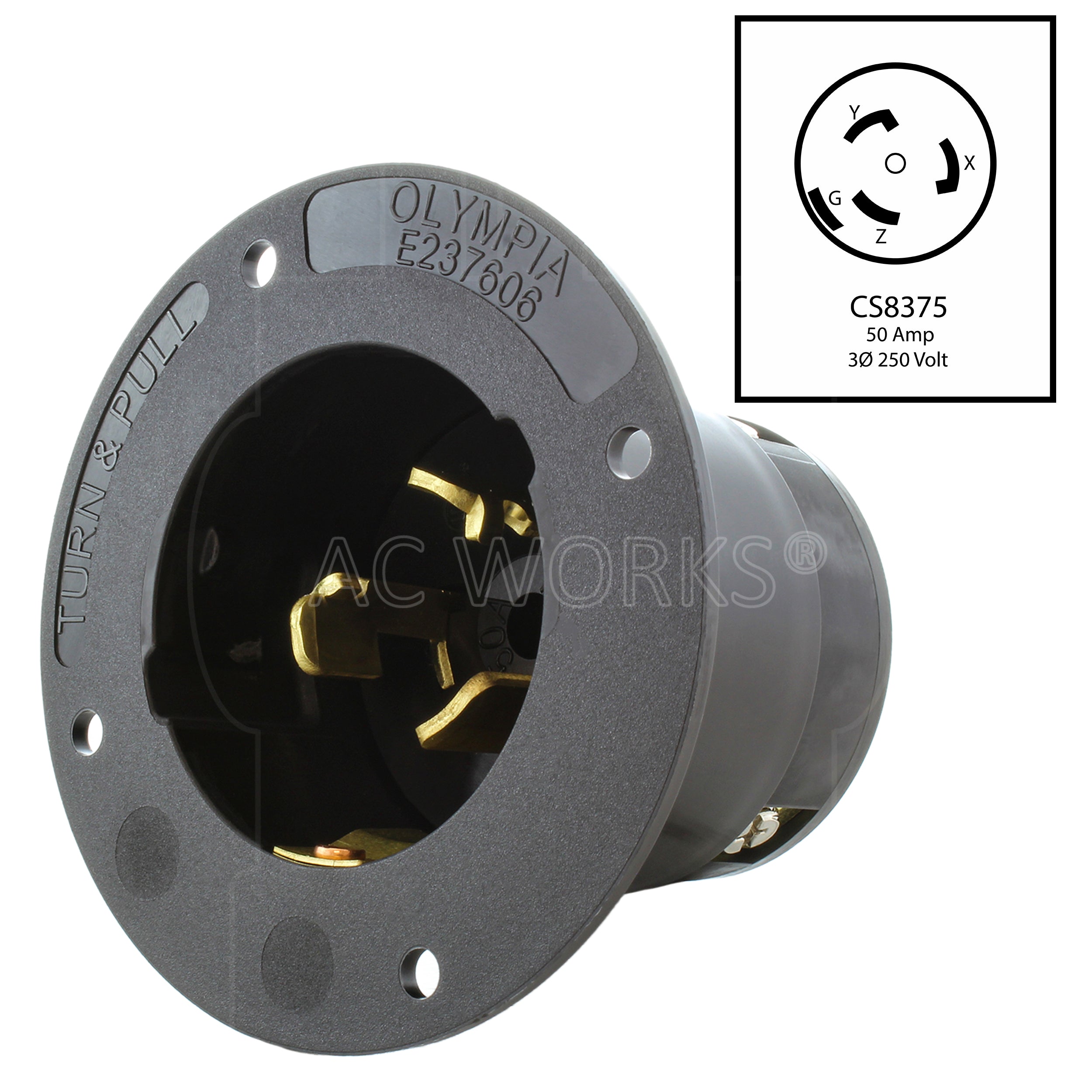 Male Inlet with NEMA