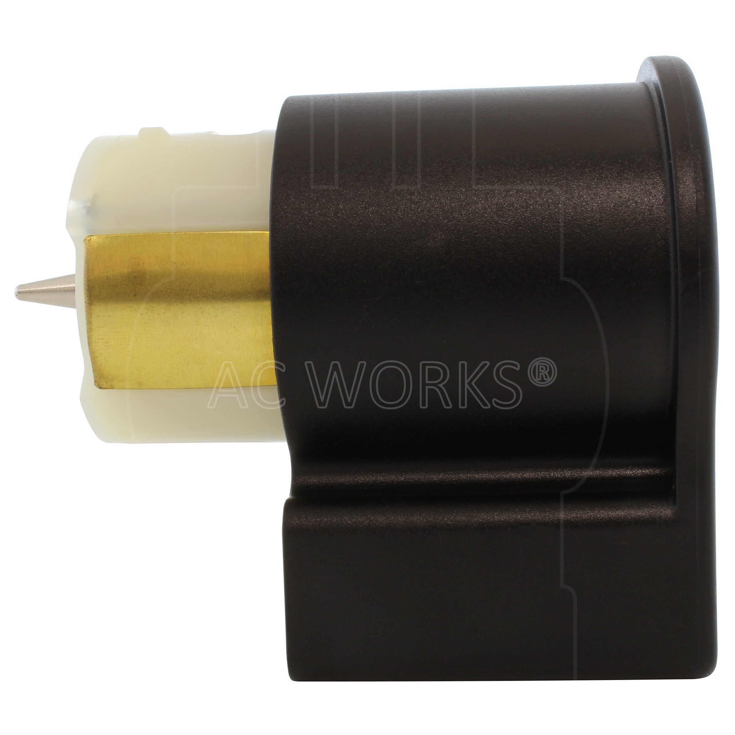 AC WORKS® [ECS6364] Elbow California Standard CS6364 50A 125/250V 4-Prong Locking Female Connector
