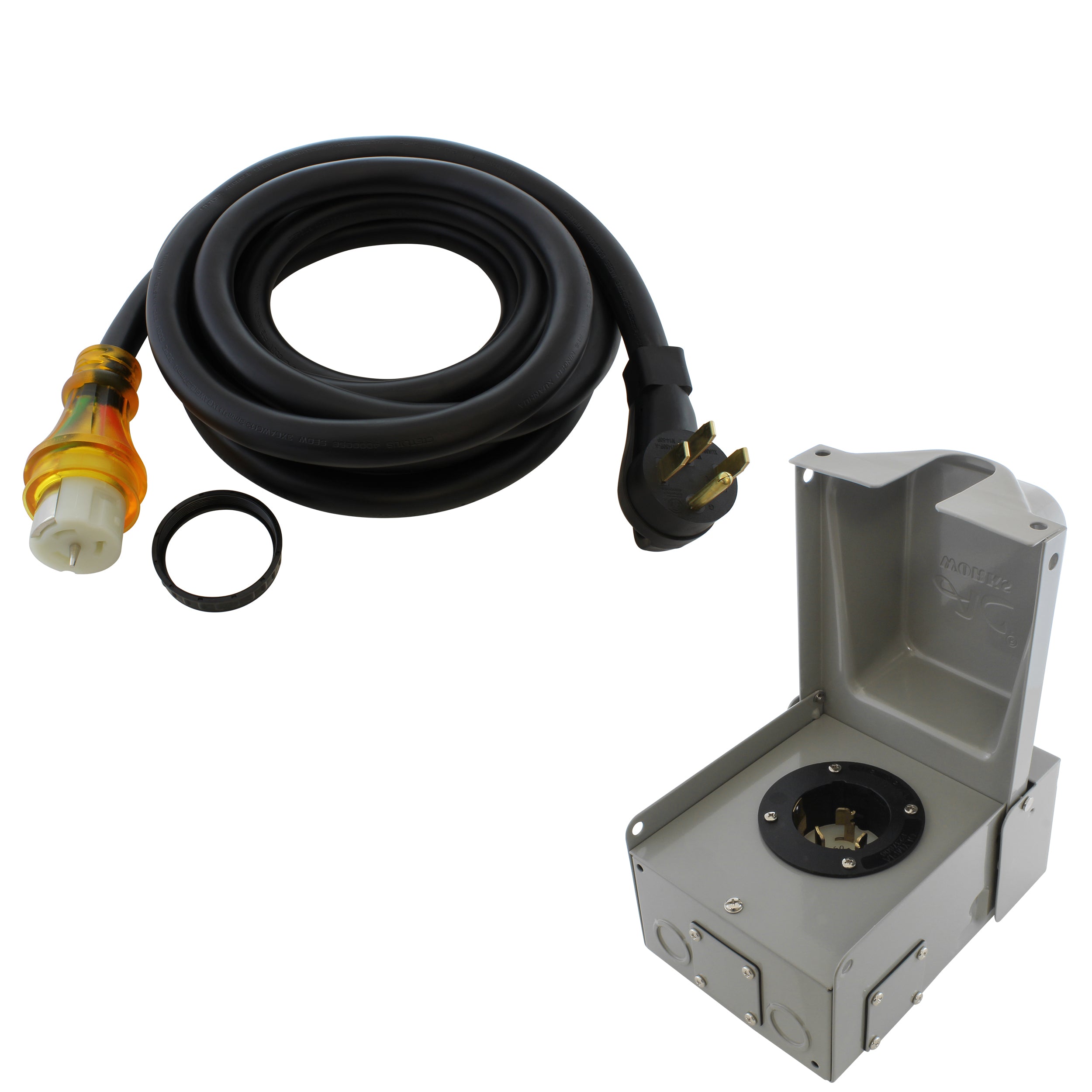 AC WORKS® [EP1450KIT] 50A Emergency Power Kit with SS2-50 Inlet Box