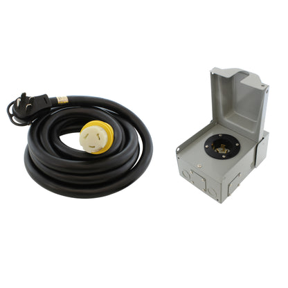 AC WORKS® [EP1450KIT] 50A Emergency Power Kit with SS2-50 Inlet Box