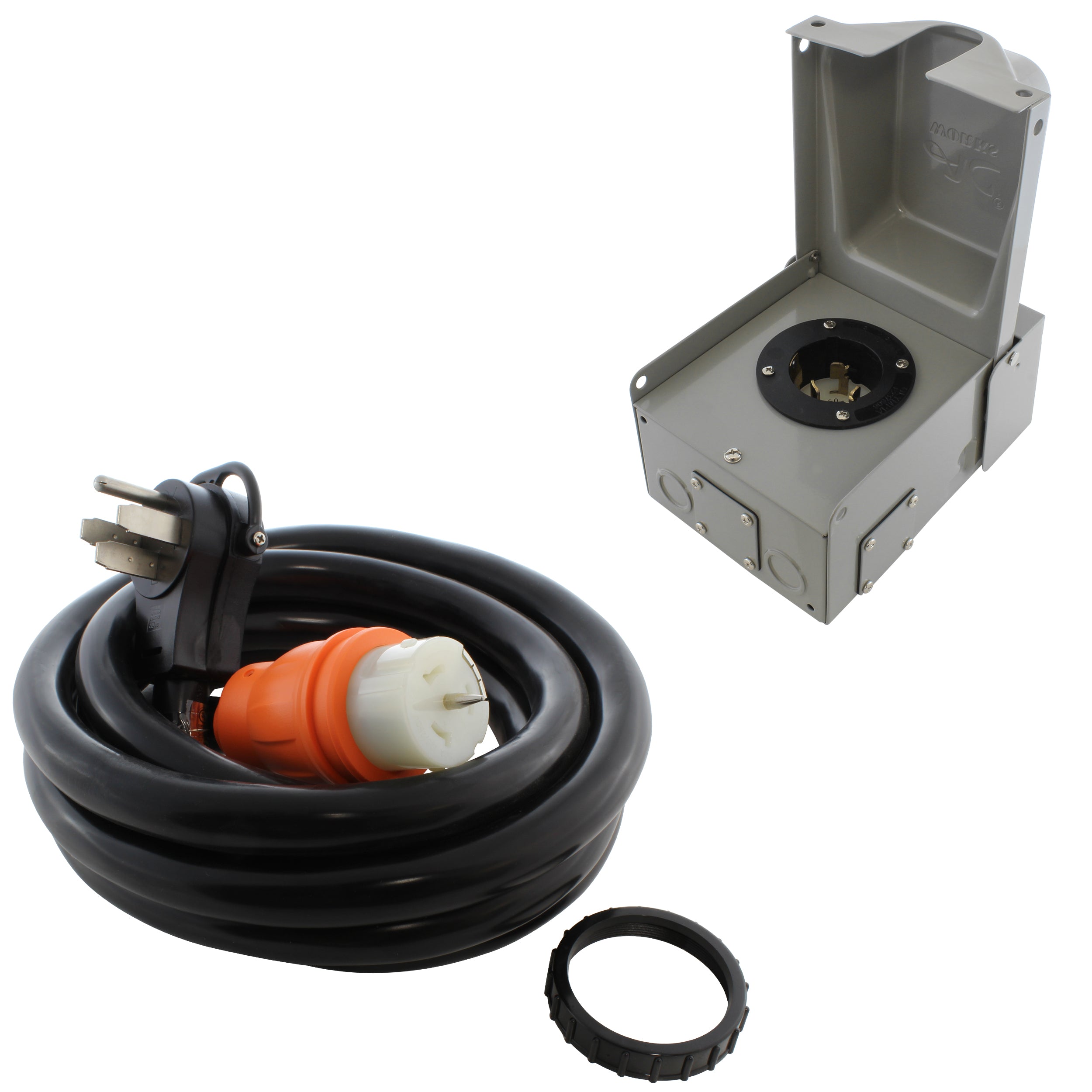 AC WORKS® [EP1450KIT] 50A Emergency Power Kit with SS2-50 Inlet Box