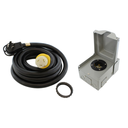 AC WORKS® [EP1450KIT] 50A Emergency Power Kit with SS2-50 Inlet Box