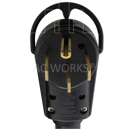 NEMA 14-50P male plug with 4 straight blades 