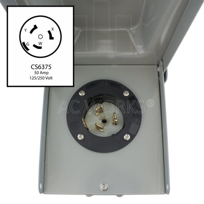 CS6375 male plug with 4 locking prongs