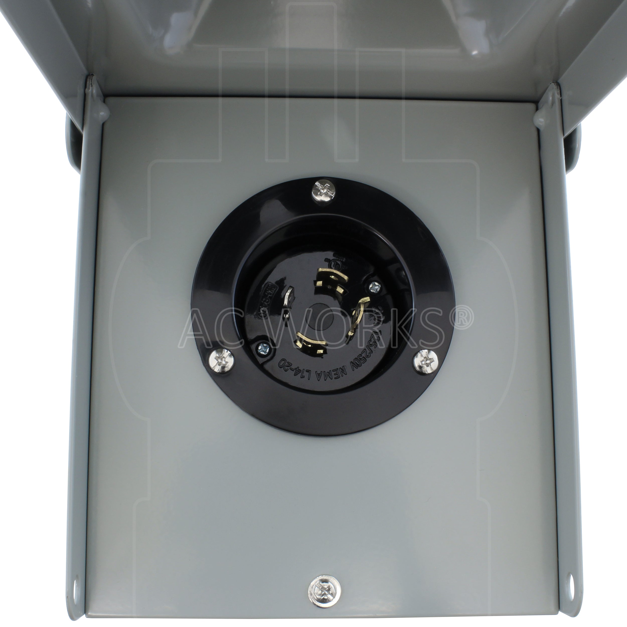 NEMA L14-20 Hurricane Generator Inlet Box Kit with Extension Cord