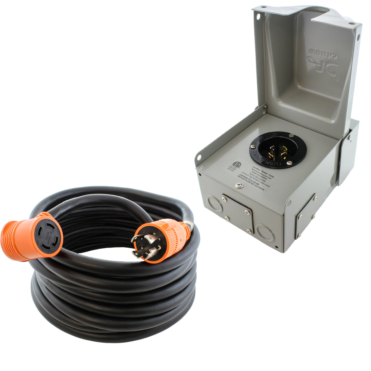AC WORKS® [EPL1430KIT] Generator Emergency Power Kit with L14-30 Inlet Box