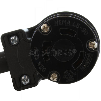 NEMA L5-30R, locking 3-prong connector