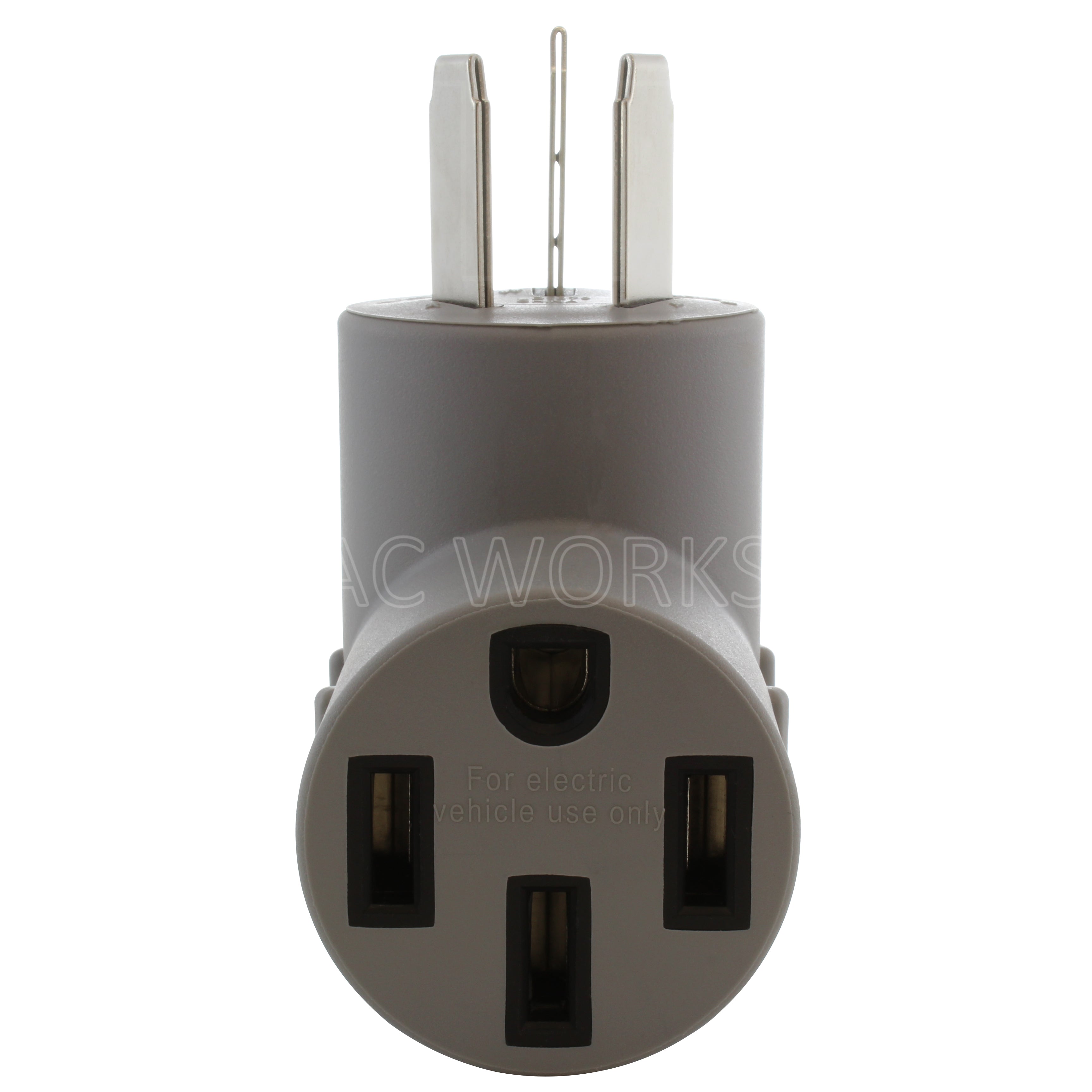 AC WORKS® [EV1050MS] Electric Vehicle Charging Adapter for Tesla Use (50A 10-50P Welder to Tesla)